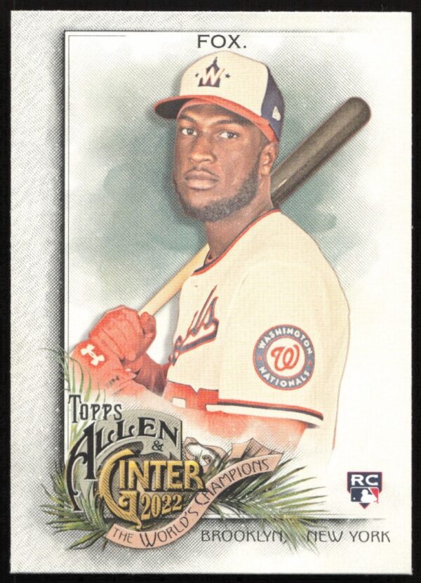 Lucius Fox 2022 Topps Allen & Ginter Card #300, showcasing vibrant design and baseball imagery.