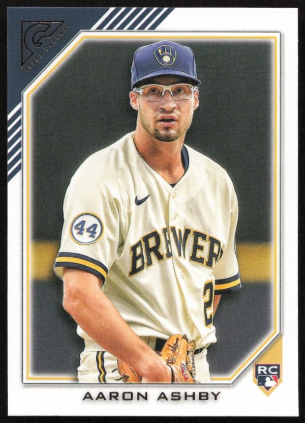 Topps Gallery 2022 Aaron Ashby Baseball Card #139 Front, Milwaukee Brewers.