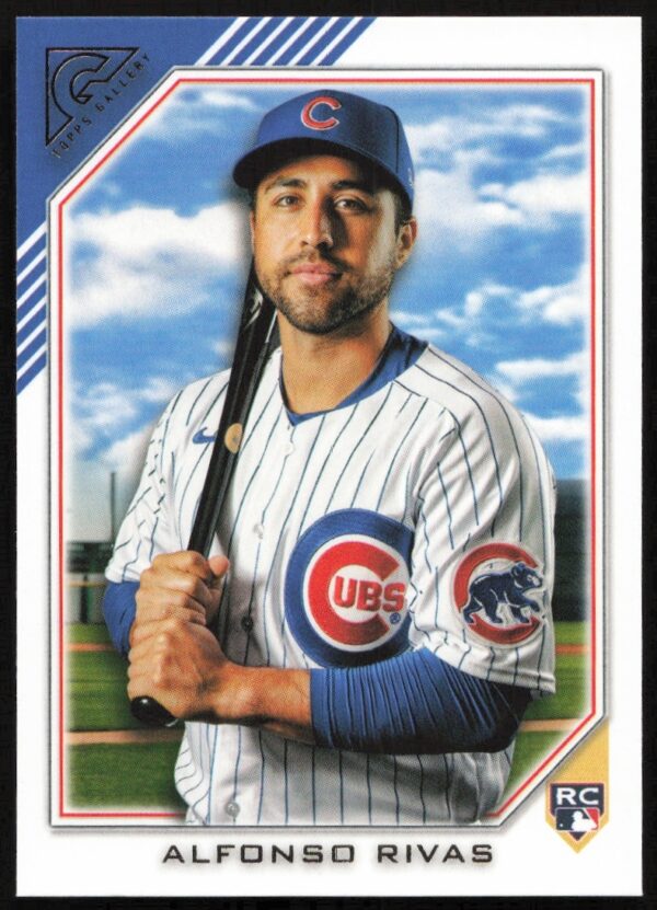 2022 Topps Gallery baseball card featuring Alfonso Rivas in uniform, card #123.