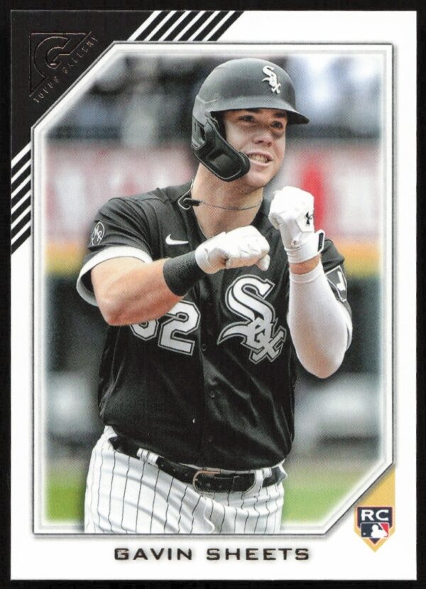 Gavin Sheets 2022 Topps Gallery Card #134, Front, Chicago White Sox Action Pose.