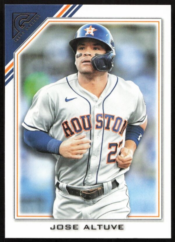 Jose Altuve 2022 Topps Gallery Baseball Card #59, Houston Astros Player Portrait.