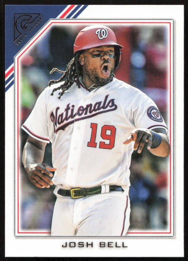 Josh Bell 2022 Topps Gallery card, poised batting stance, card #5, baseball collectible.