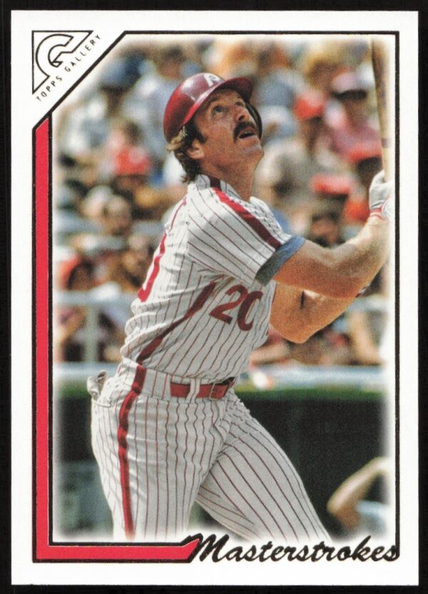 Mike Schmidt 2022 Topps Gallery Card Front: Dynamic Art of Baseball Legend.