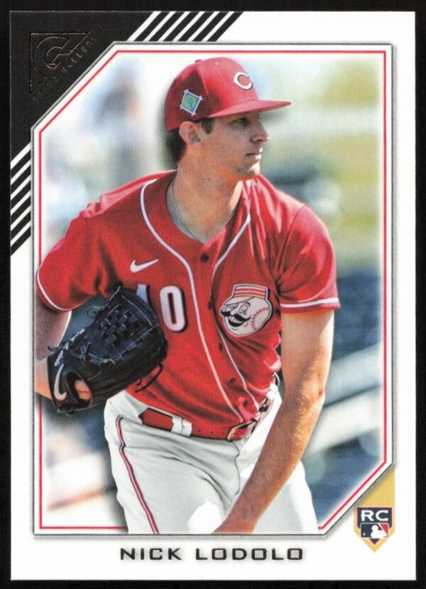 Nick Lodolo 2022 Topps Gallery Card #89, vibrant portrait in team uniform.