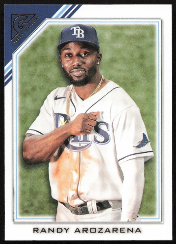 2022 Topps Gallery Randy Arozarena Baseball Card #23, showcasing action and athletic prowess.