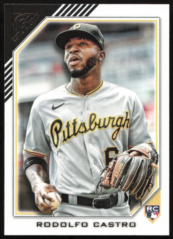 2022 Topps Gallery Baseball Card, Rodolfo Castro, Card #72, Featuring Dynamic Player Portrait