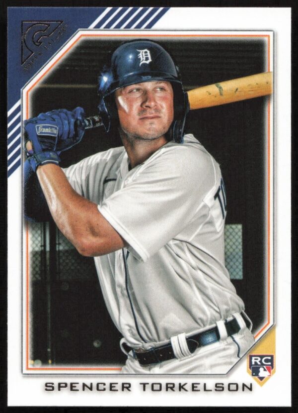Spencer Torkelson 2022 Topps Gallery Card #132 in dynamic pose, MLB star in uniform.