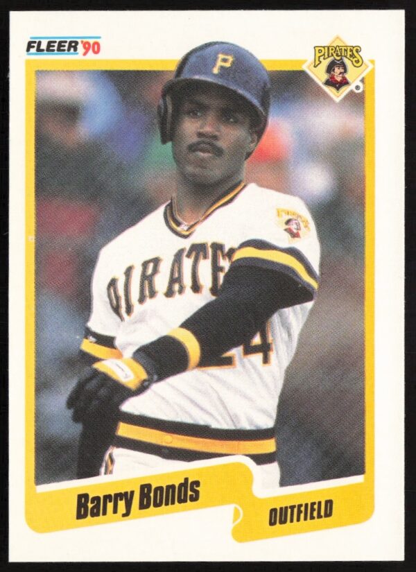 Barry Bonds 1990 Fleer card #461 front, Pittsburgh Pirates, iconic MLB player.