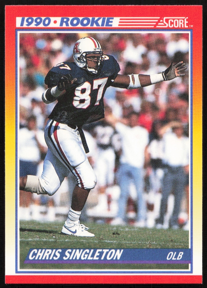 Chris Singleton 1990 Score Baseball Card #290 Front View
