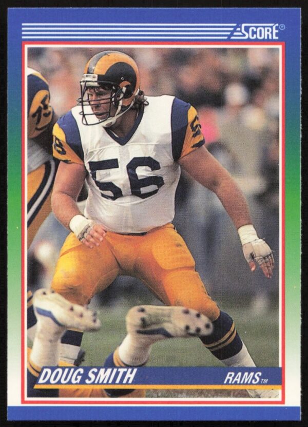 Doug Smith 1990 Score Football Card #426 Front: Iconic NFL Player in Action.