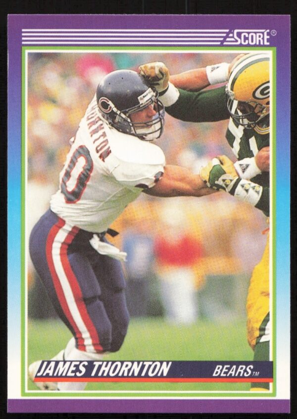 James Thornton 1990 NFL Score Card #459 Front – Highlighting Tight End in Team Colors