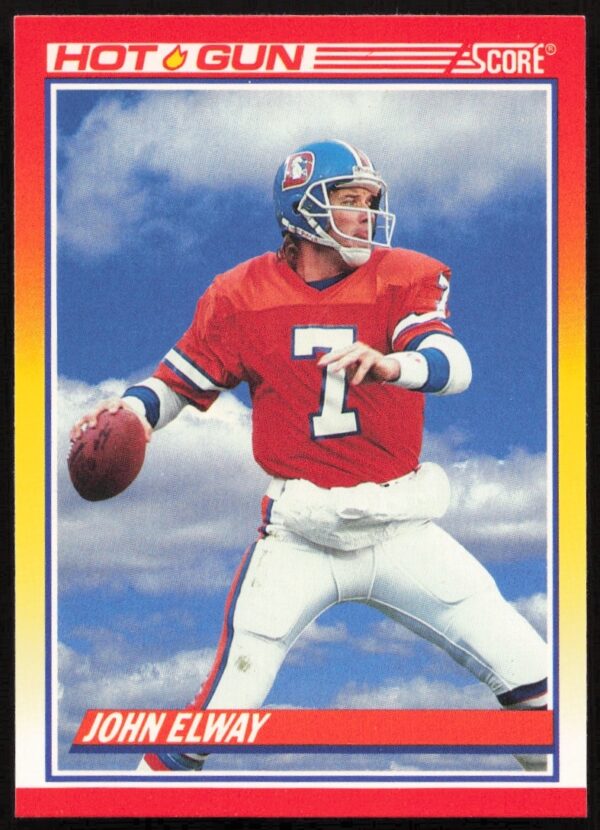 John Elway 1990 Score Football Card #564 Featuring Denver Broncos QB