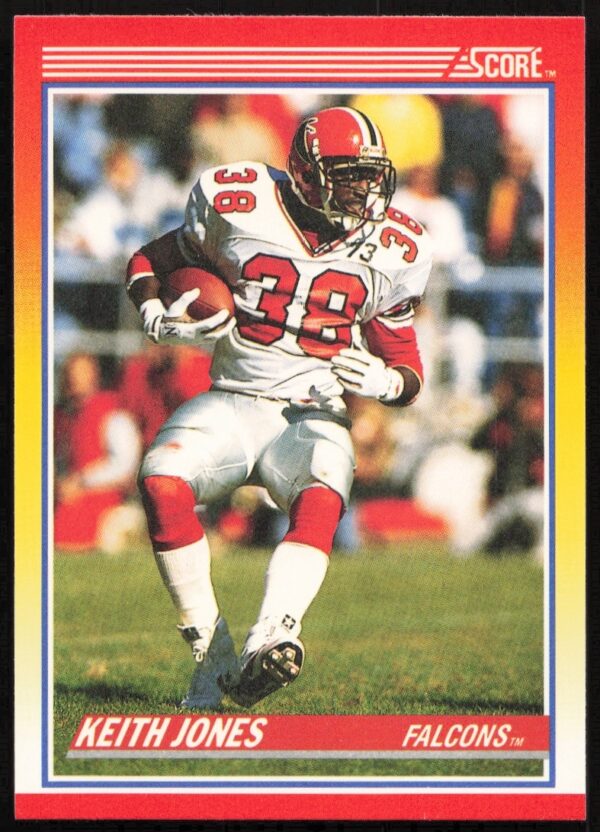 Keith Jones 1990 Score #228 hockey card, Philadelphia Flyers, action shot.