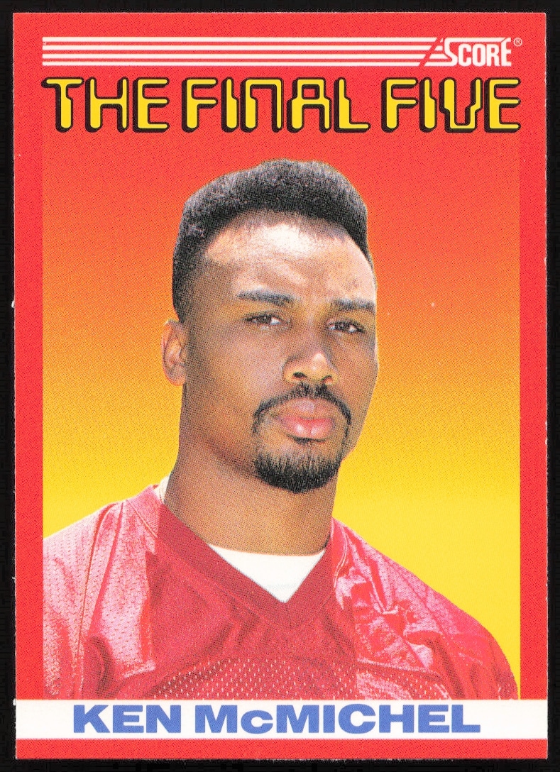 1990 Ken McMichael Score Card: The Final Five Series, Card #B3, Front View.
