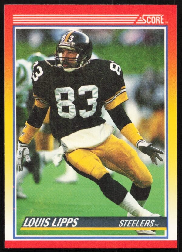 1990 Score Football Card featuring Louis Lipps, Pittsburgh Steelers, #249.