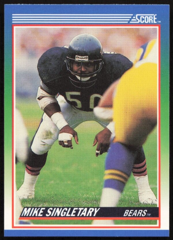 Mike Singletary 1990 Score Trading Card, Chicago Bears Linebacker #50.