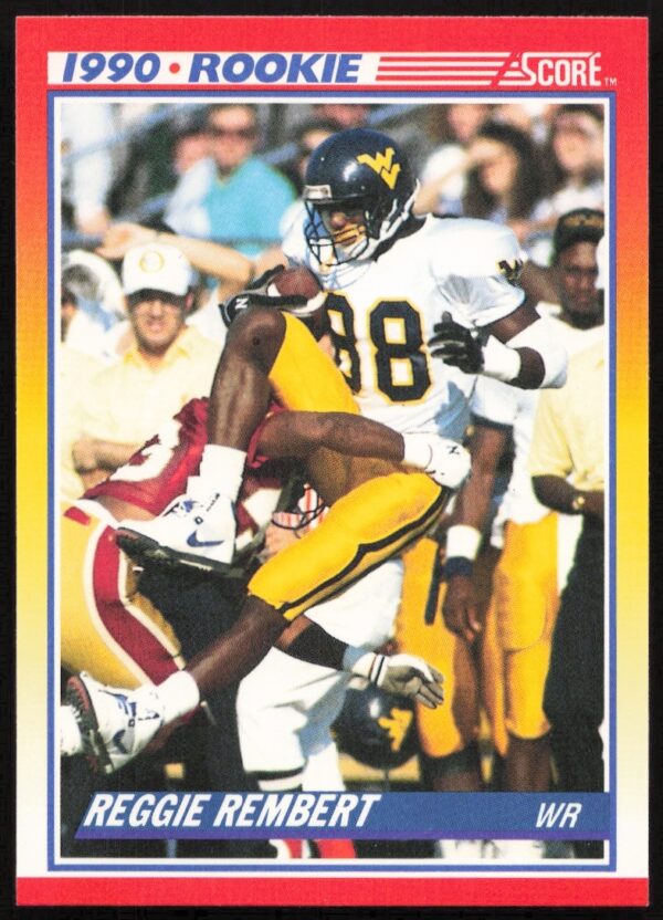 Reggie Rembert 1990 Score Football Card, Cincinnati Bengals Wide Receiver #297.