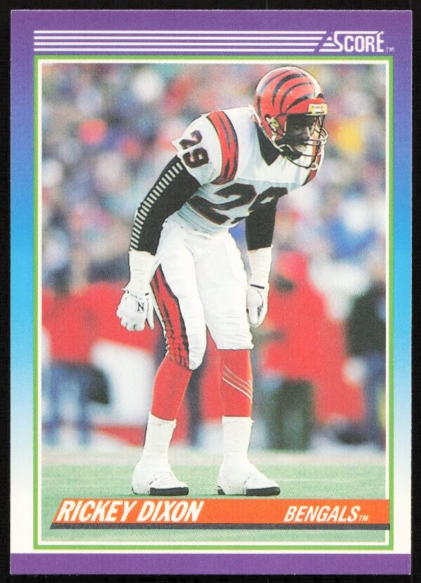 1990 Score Football Card: Rickey Dixon #152 in NFL Uniform (Front View)