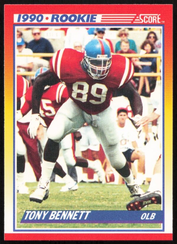 1990 Score Tony Bennett trading card #304 with action photo and career stats.