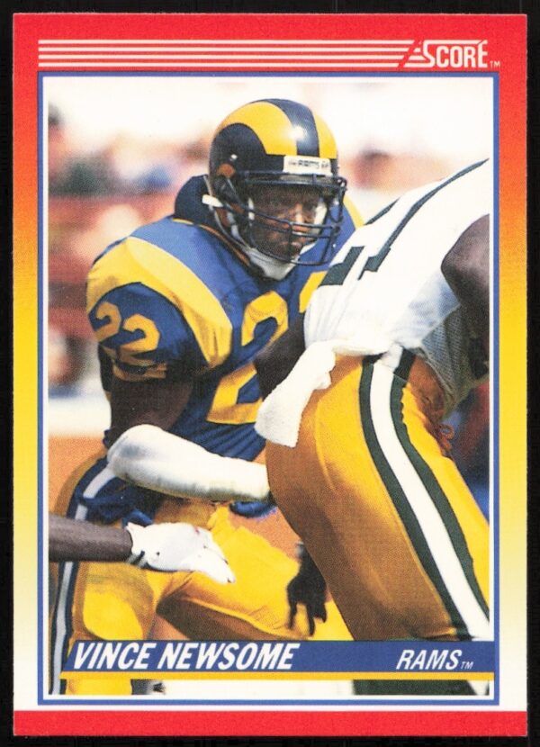 Vince Newsome 1990 Score Football Card, Los Angeles Rams, NFL, #222 Front