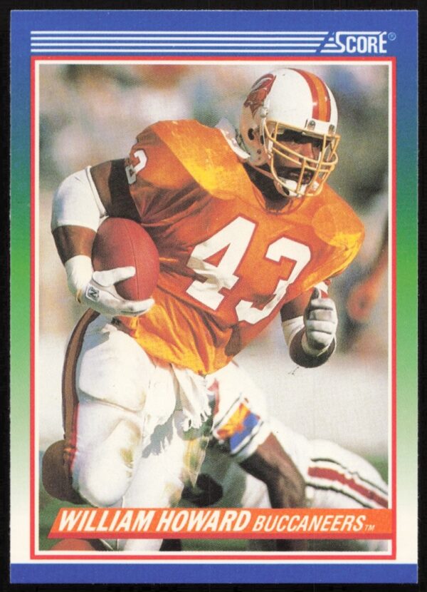 1990 William Howard Score football card #427 front, featuring him in team uniform.