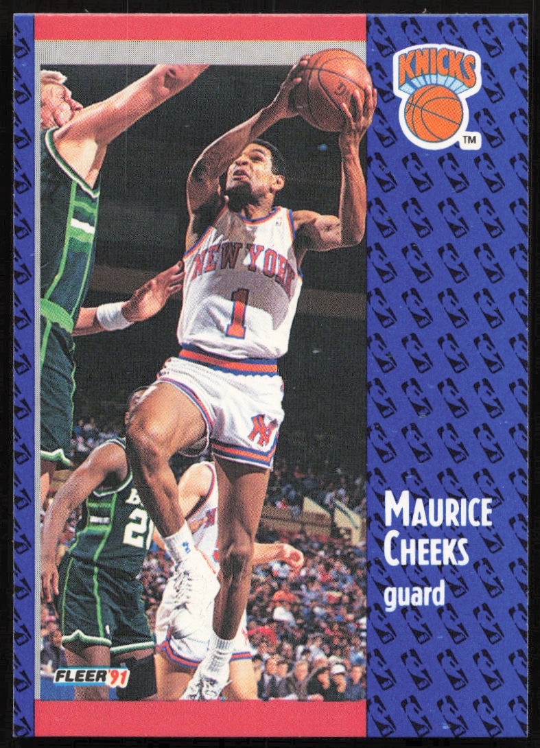 Maurice Cheeks 1991 Fleer Basketball Card #135, showcasing dynamic play.