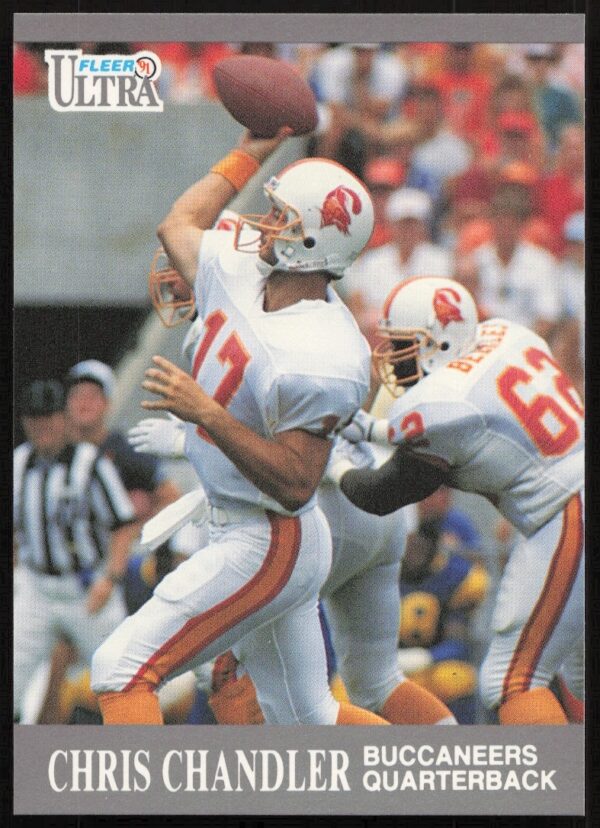 Chris Chandler 1991 Fleer Ultra Card #259 – Front View in Football Uniform