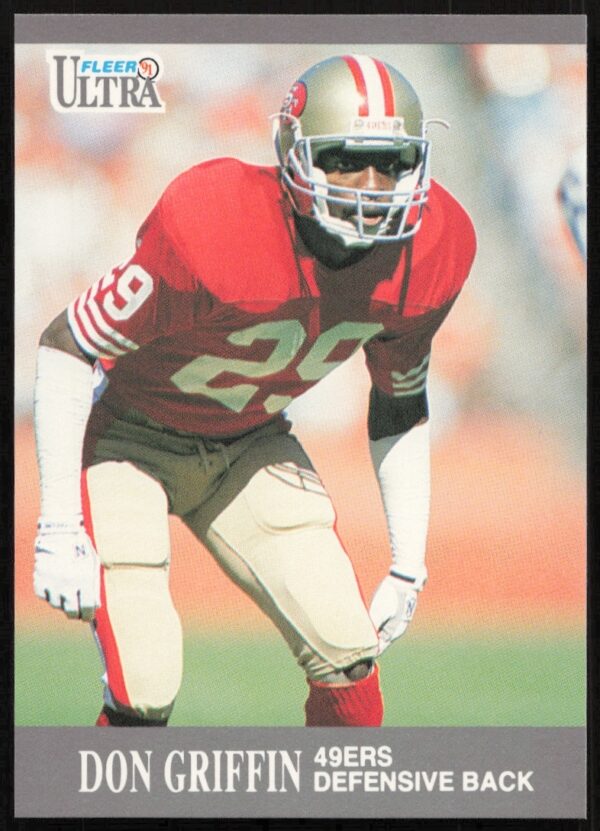 Don Griffin 1991 Fleer Ultra Football Card #248 San Francisco 49ers Action Shot