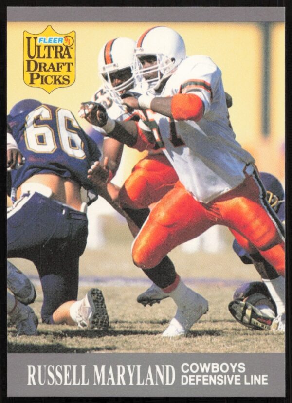 Russell Maryland 1991 Fleer Ultra Football Card #288 – Legendary Career Highlight.