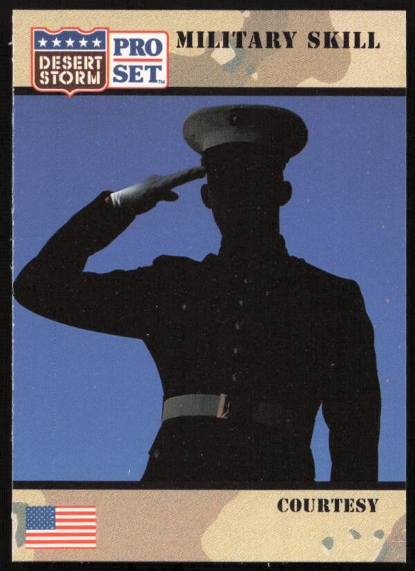 Desert Storm 1991 Pro Set Card #154 - Gulf War Military Strategy Highlight.