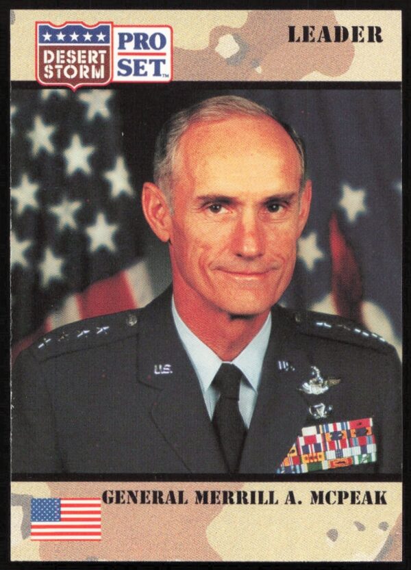 General Merrill A. McPeak Desert Storm 1991 Pro Set Trading Card #86 Front