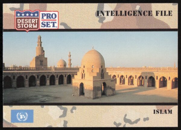 1991 Desert Storm Islam Card #137 Front – Gulf War Collectible Trading Card.