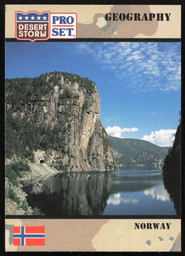 Desert Storm 1991 Card #41: Norways Role Highlighted in Unique Visuals.