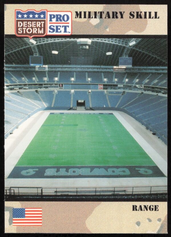 1991 Pro Set Desert Storm card #172, Operation Desert Storm military theme, vintage collectible.