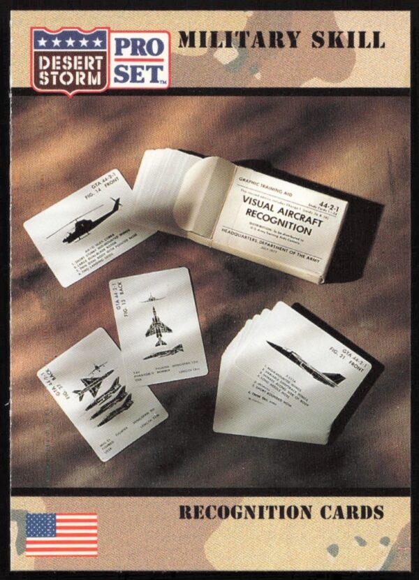 1991 Pro Set Desert Storm Card #173: Front with Historical Military Imagery.
