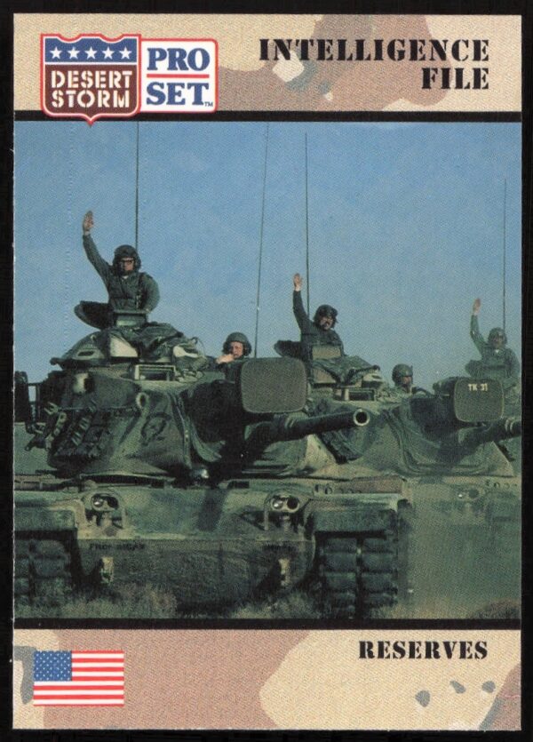 1991 Desert Storm Card #148: Military Reserves Art from Gulf War by Pro Set
