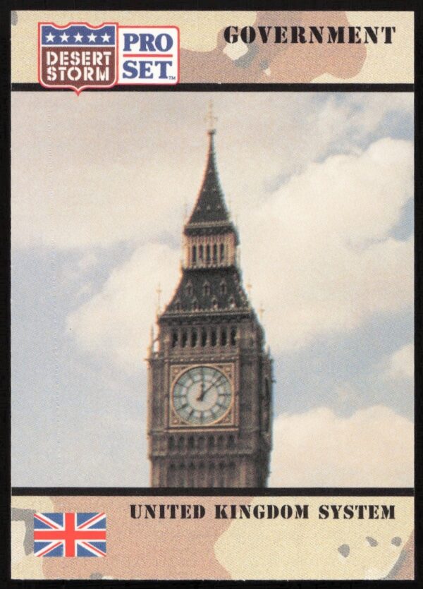 1991 Desert Storm UK System Card #101, showcasing UKs Gulf War systems.