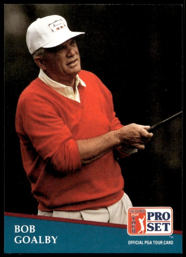Bob Goalby 1991 Pro Set PGA Tour trading card, #241, featuring golfer in action.