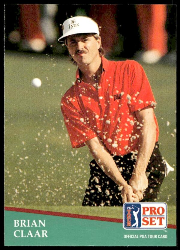 1991 Pro Set PGA Tour Brian Claar Golf Card #5, Front View