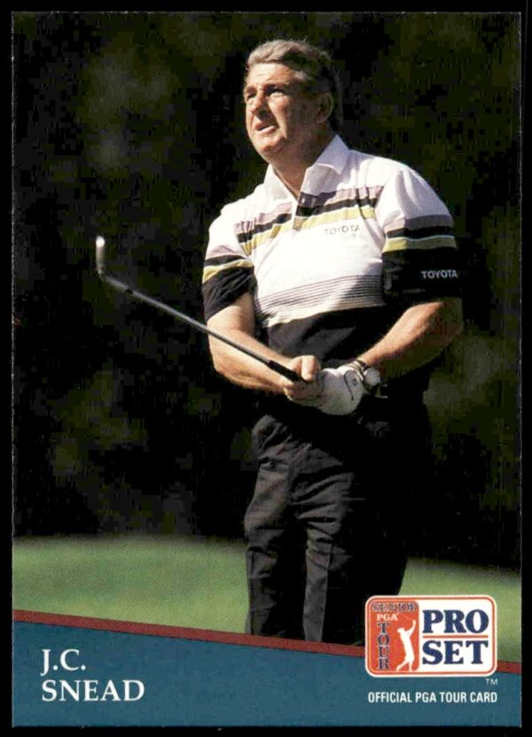 1991 Pro Set PGA Tour card, J.C. Snead, #248, featuring classic golf action.