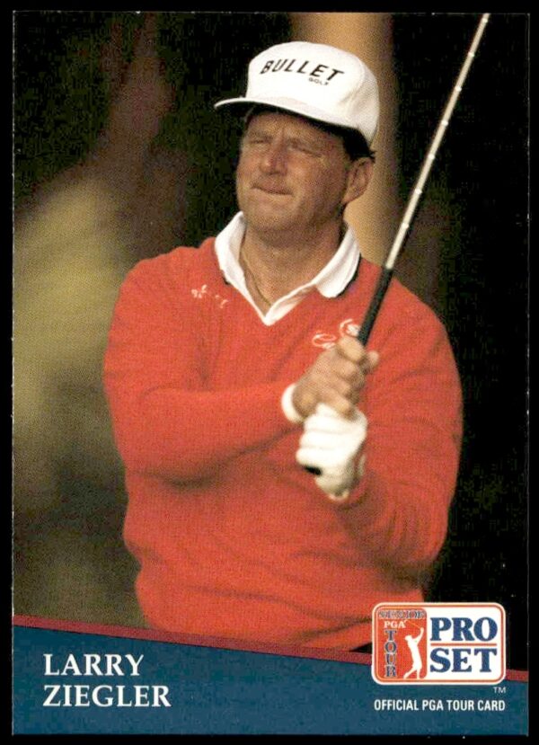 1991 Pro Set PGA Tour card featuring golfer Larry Ziegler No. 232 front view.