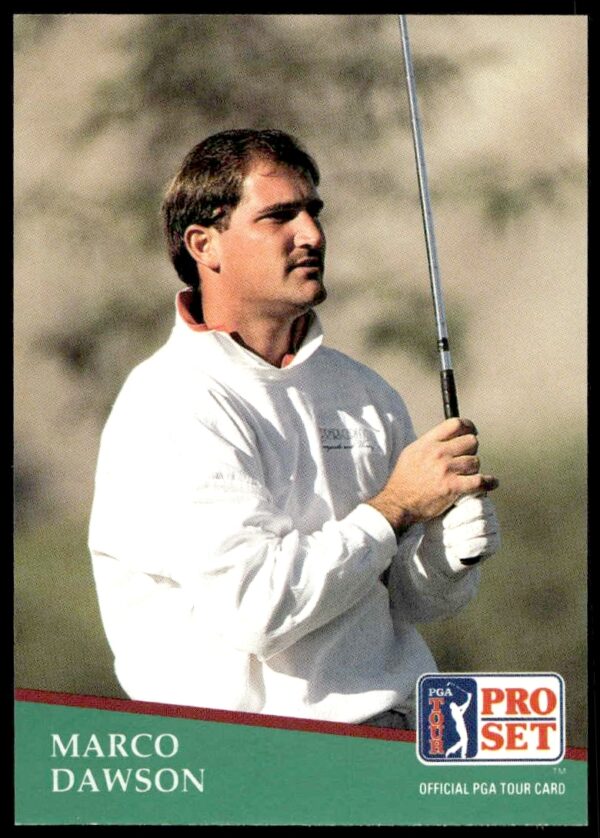 Marco Dawson 1991 Pro Set Golf Card #118, capturing vintage PGA Tour essence.