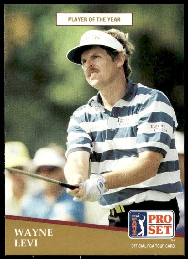 Wayne Levi 1991 PGA Tour Player of the Year Pro Set Card #283 Front View.