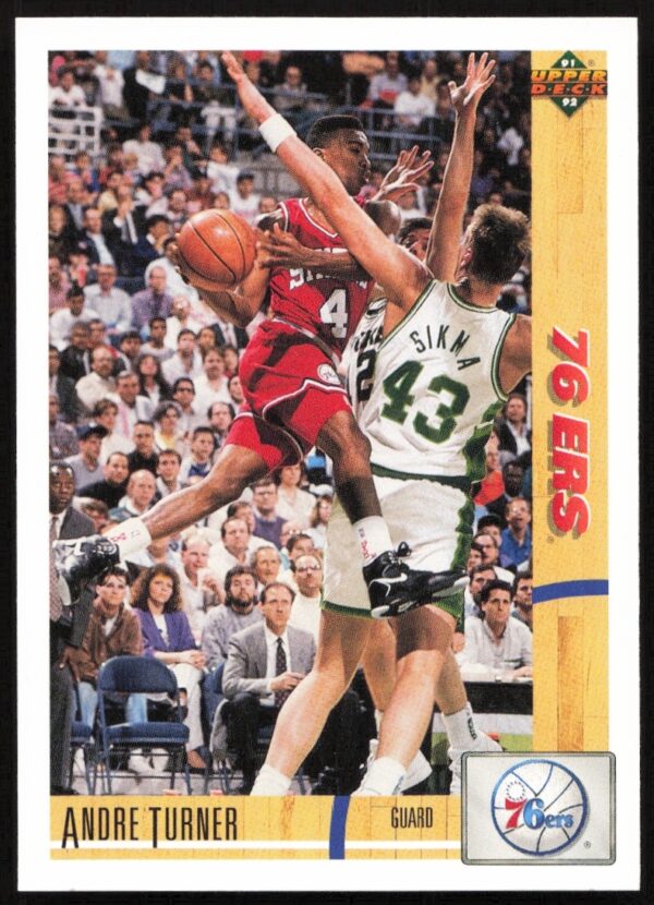 Andre Turner in action, 1991 Upper Deck card #134, showcasing his skills with Memphis Grizzlies.