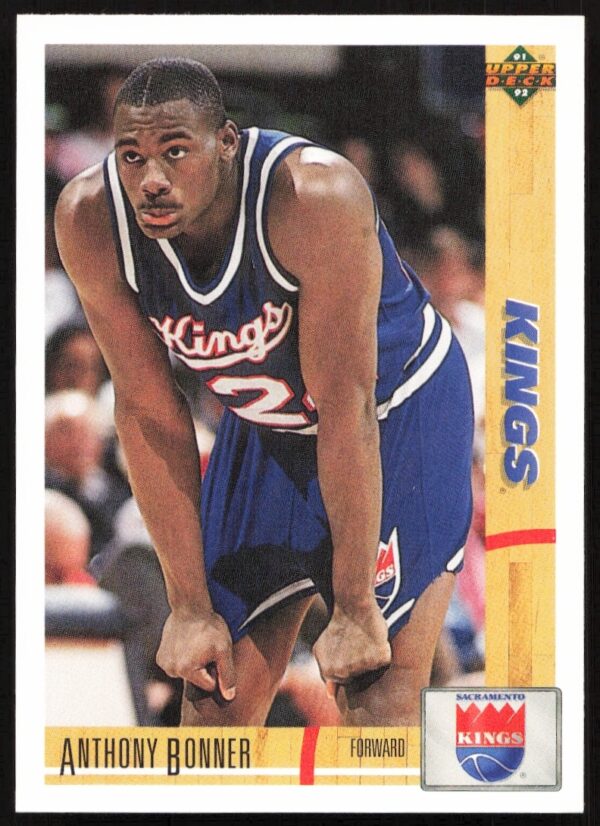 Anthony Bonner 1991 Upper Deck basketball card #379, Sacramento Kings.