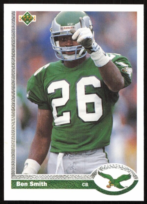 1991 Upper Deck Ben Smith baseball card #110 featuring pitching stance.