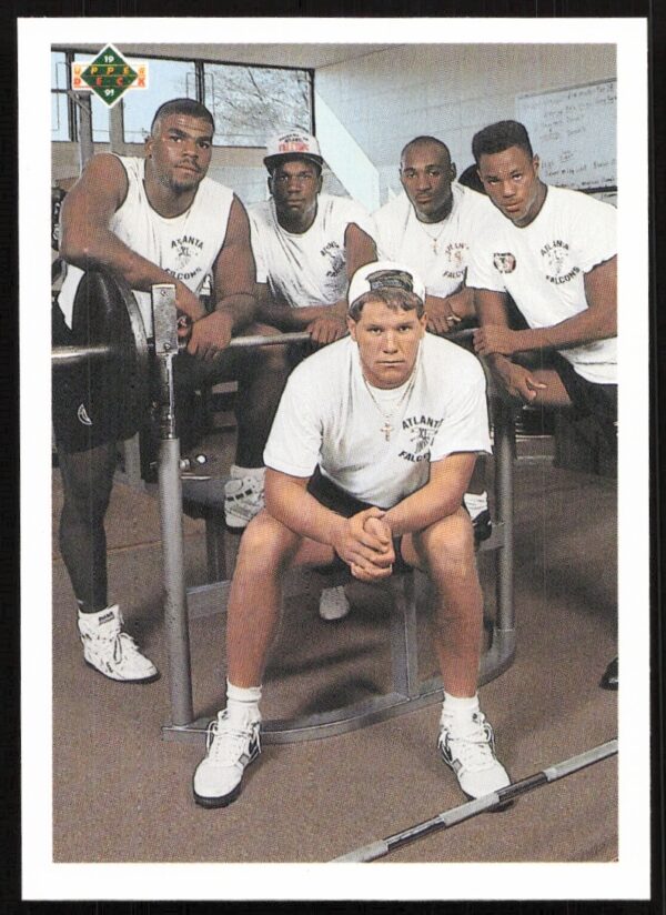 1991 Upper Deck rookie cards: Brett Favre, Mike Pritchard, Erric Pegram, Moe Gardner, Bruce Pickens.