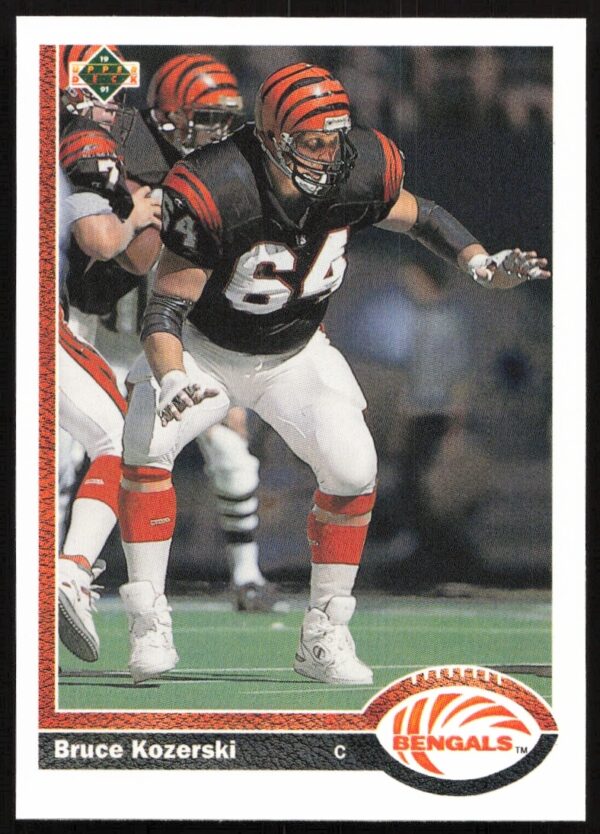 Bruce Kozerski 1991 Upper Deck #662 Bengals NFL Card Front