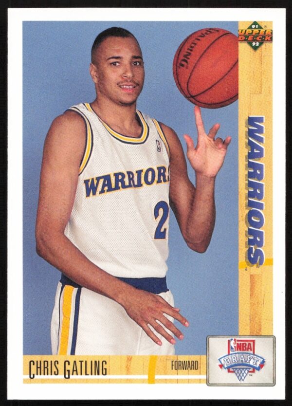 Chris Gatling 1991 Upper Deck Warriors Card #9 Front Image