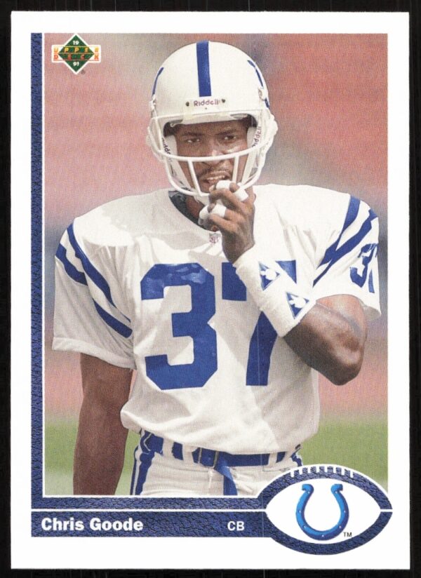 Chris Goode 1991 Upper Deck Card #529 Front - Football Trading Card Image
